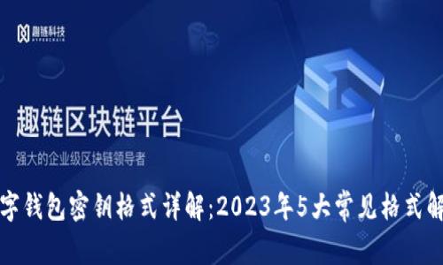 数字钱包密钥格式详解：2023年5大常见格式解析