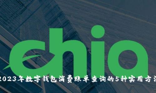 2023年数字钱包消费账单查询的5种实用方法